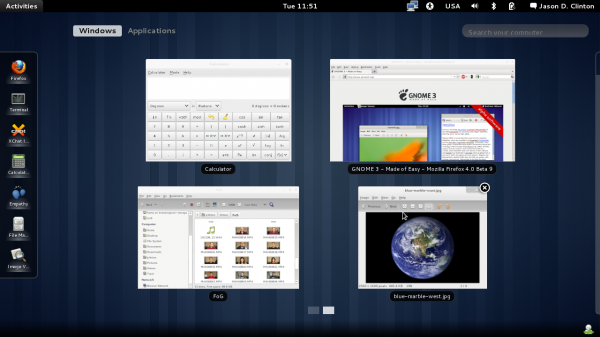 gnome3 screenshot