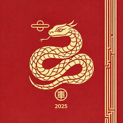 ai generated image of snake with 2025